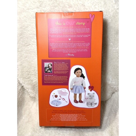 Our Generation Mindy & Pepper 18'' Doll & Pet Kitten Set NEW - Picture 6 of 6